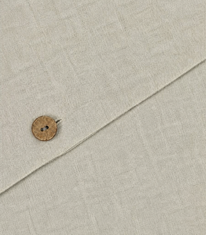 Linen Quilt Cover Set - Natural Chambray	