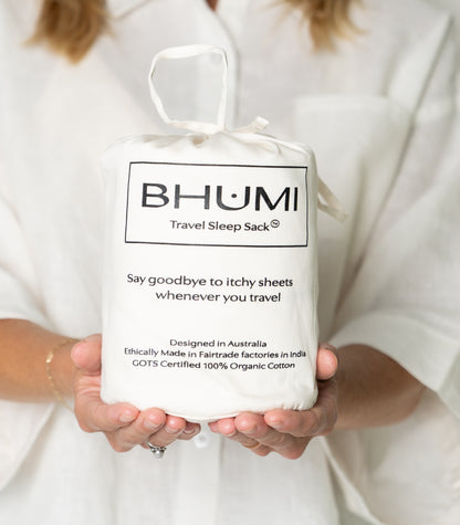 Bhumi Organic Cotton - Travel Sleep Sack - Natural