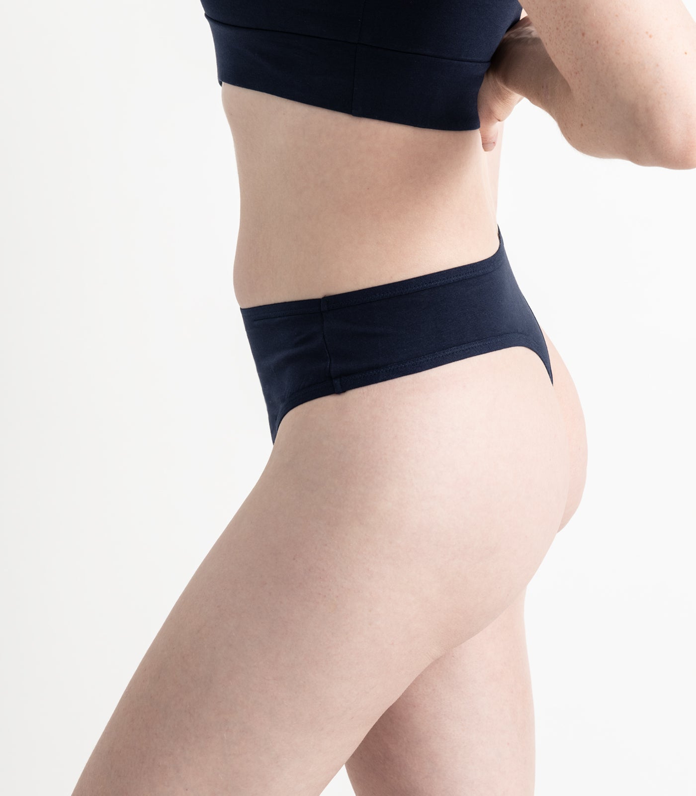 Bhumi Organic Cotton - High Rise G String (2 Pack) - Navy