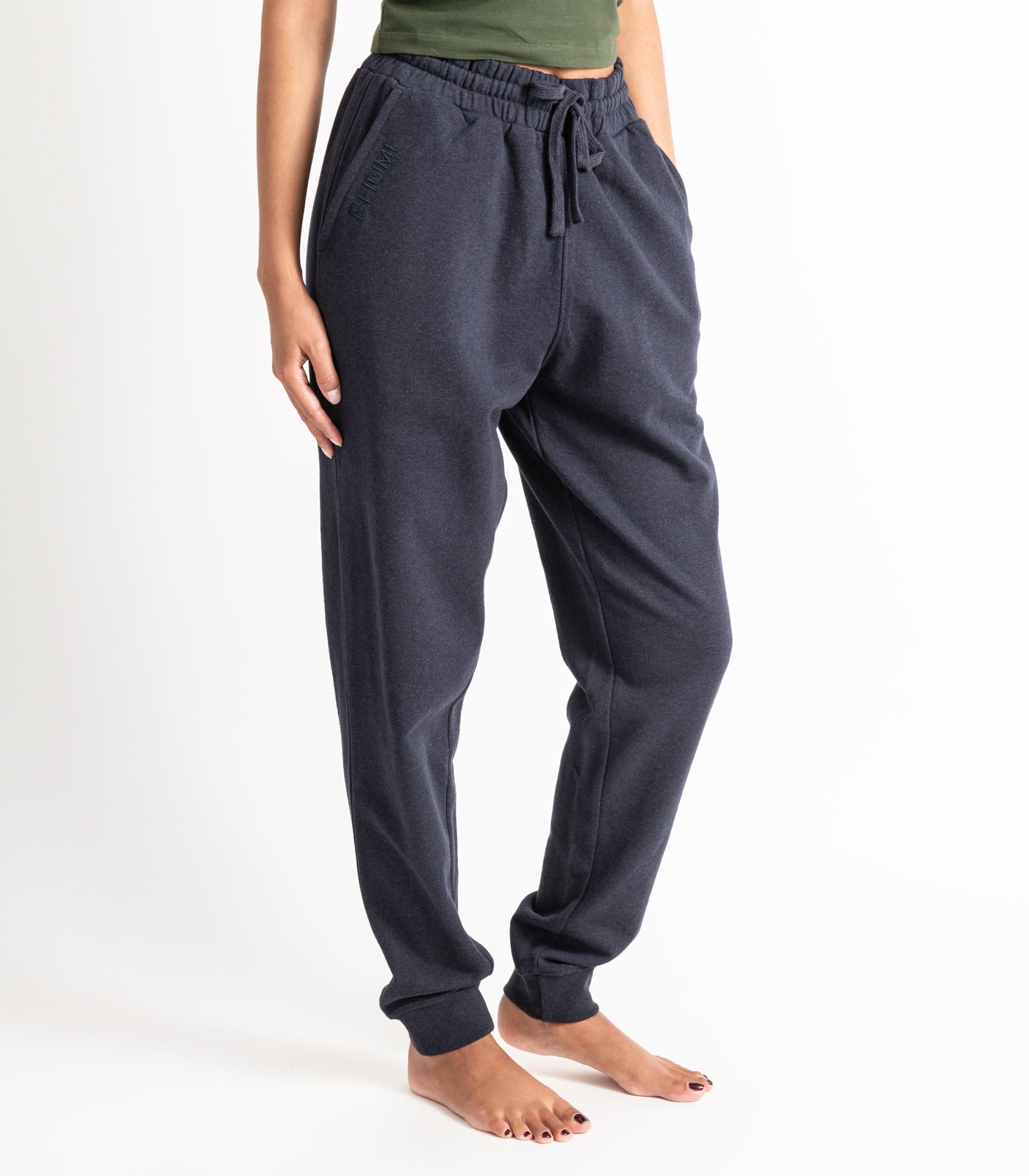 Bhumi Organic Cotton - Track Pant - Navy Melange