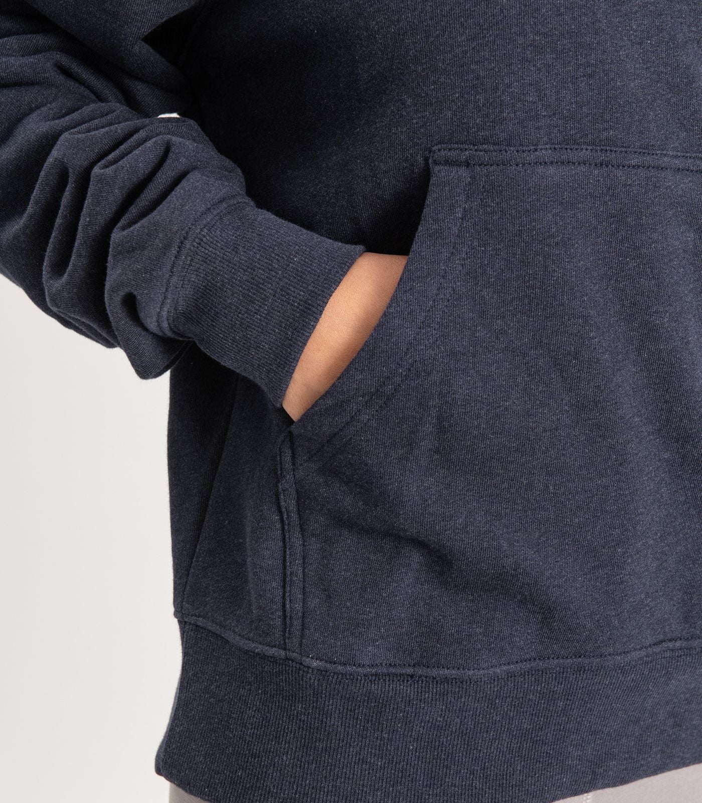 Bhumi Organic Cotton - Hoodie - Logo - New Arrival - Navy Melange 