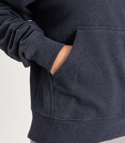 Bhumi Organic Cotton - Hoodie - Logo - New Arrival - Navy Melange 