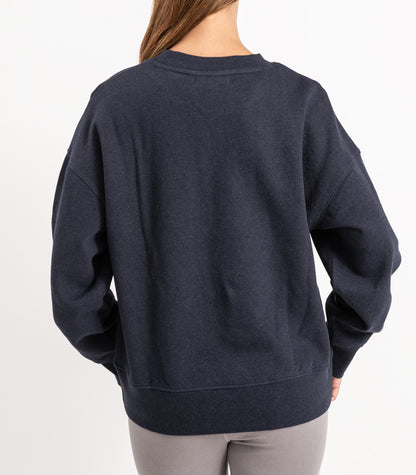 Bhumi Organic Cotton - Sweatshirt - Logo - Navy Melange