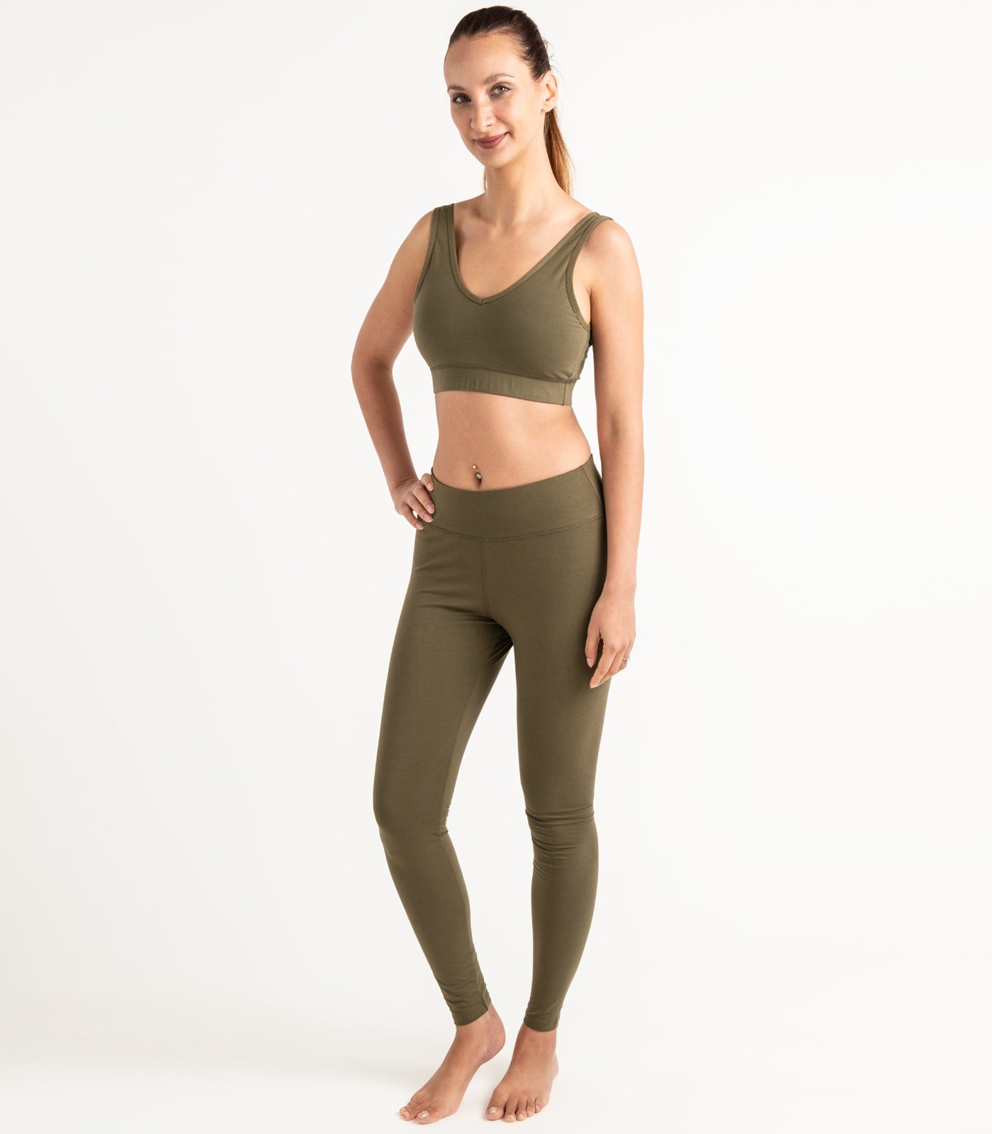 Bhumi Organic Cotton - New Leggings - Dark Olive