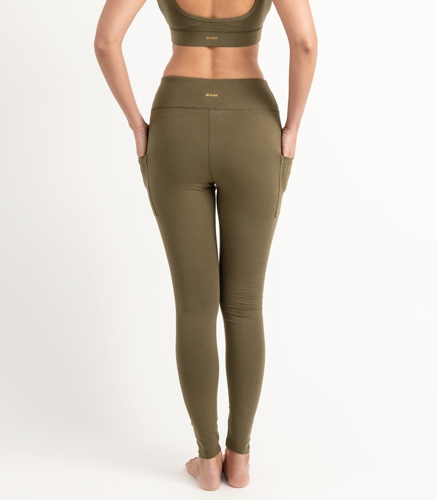 Pocket Leggings - Dark Olive