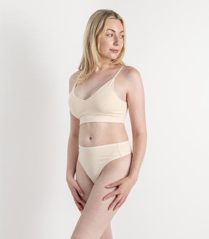 Bhumi Organic Cotton - High Rise G String (2 Pack) - Nude