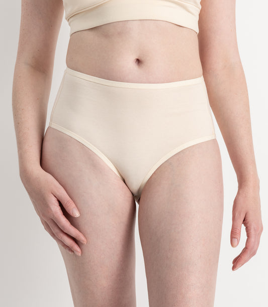 Bhumi Organic Cotton - Hi Cut Brief (2 Pack) - Nude