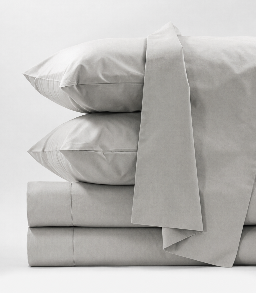 Organic Cotton Percale Sheet Set - Peach Finish - Oak