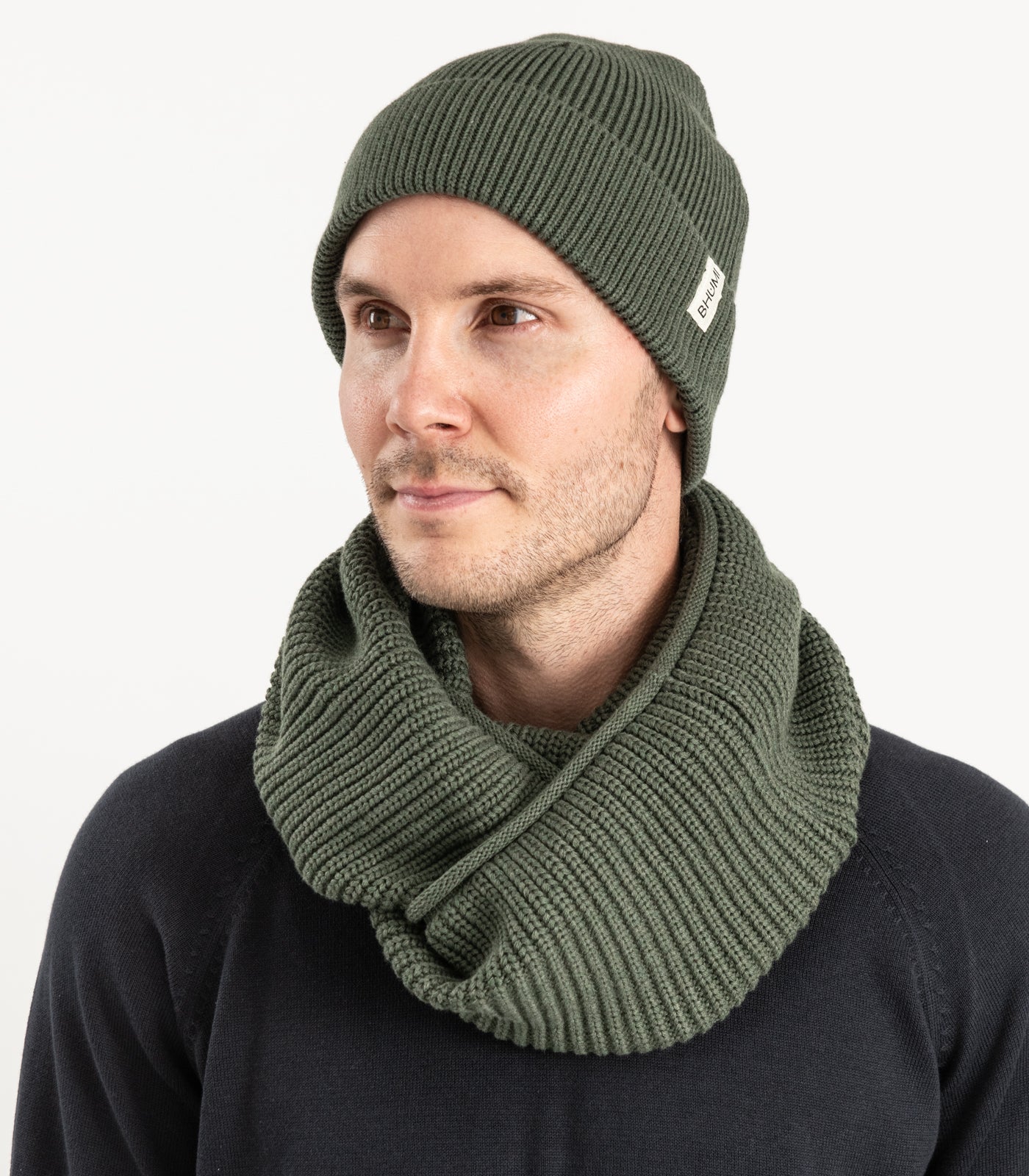 Bhumi Organic Cotton - Knit Beanie - Olive