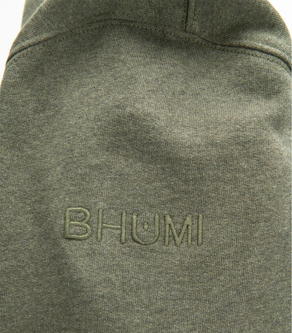 Bhumi Organic Cotton - Men's Hoodie - New Arrival - Green Melange