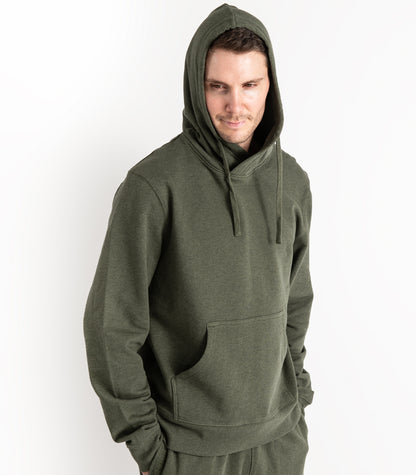Bhumi Organic Cotton - Men's Hoodie - New Arrival - Green Melange