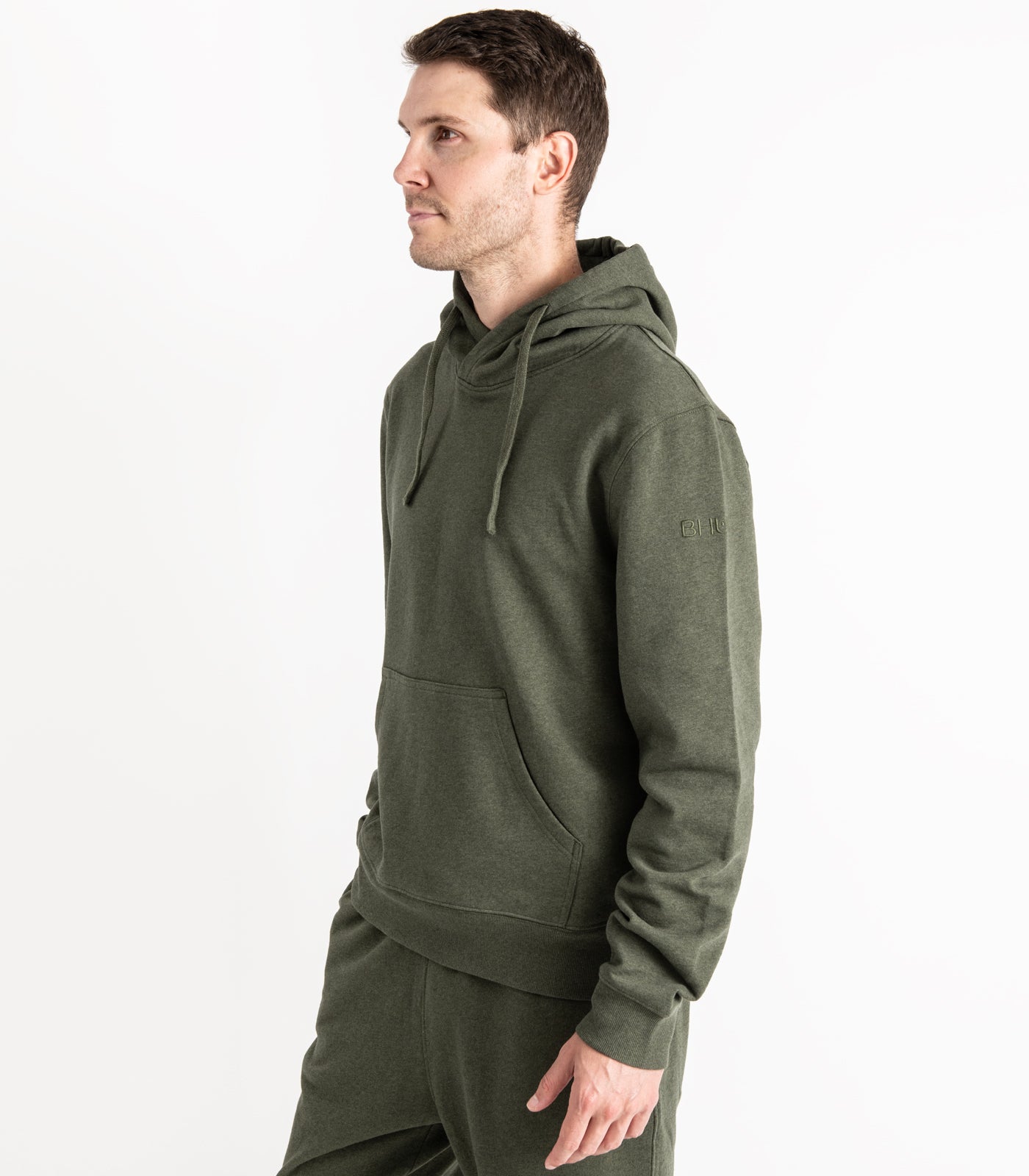 Bhumi Organic Cotton - Men's Hoodie - New Arrival - Green Melange