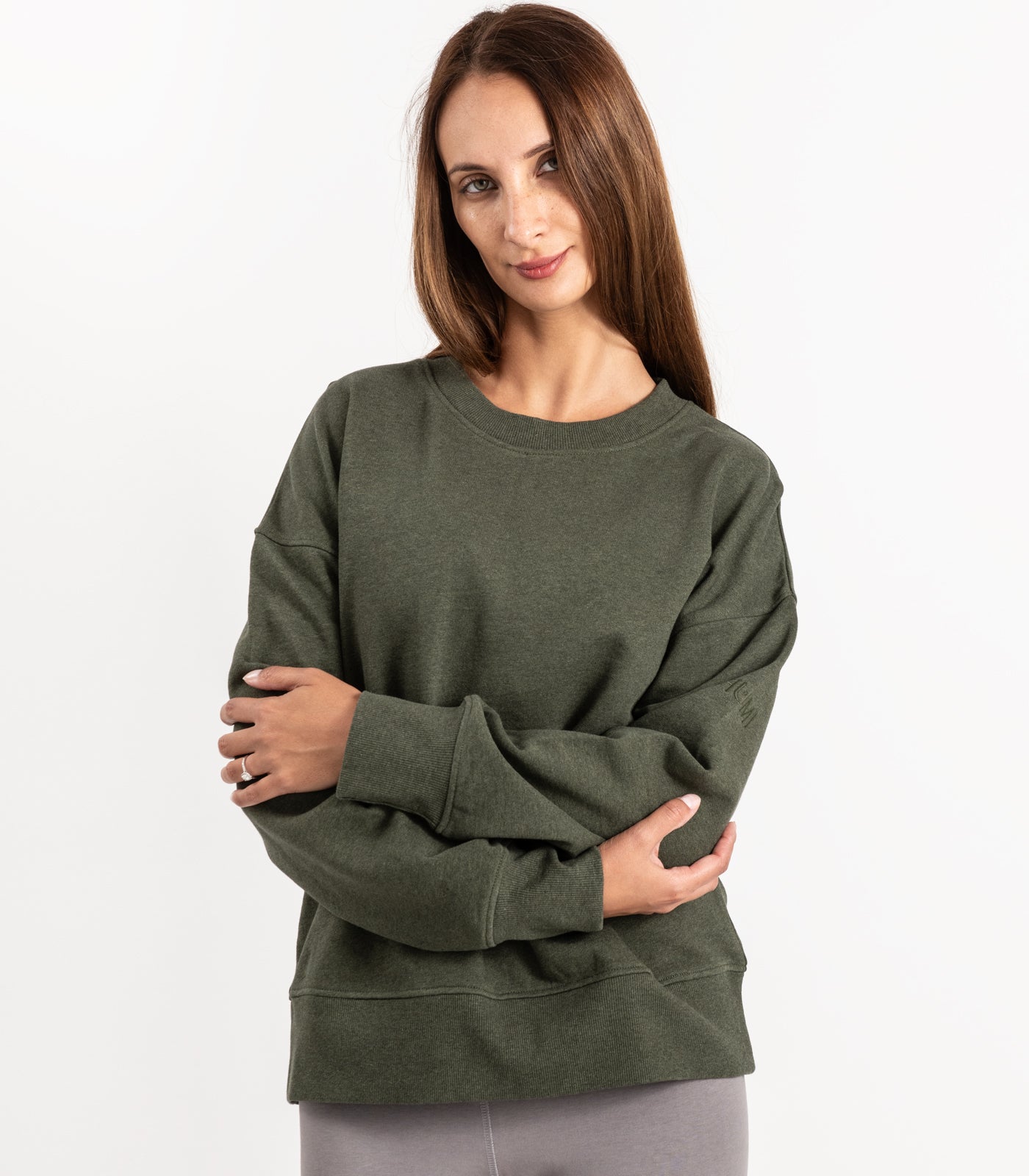 Bhumi Organic Cotton - Sweatshirt - New Arrival - Green Melange