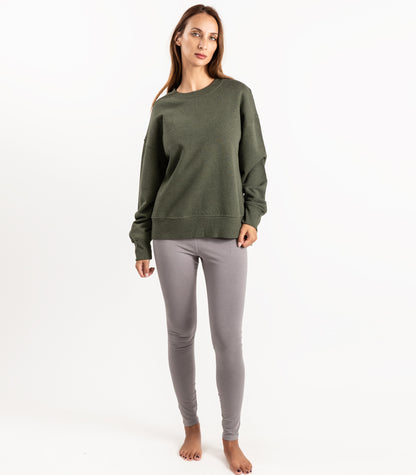 Bhumi Organic Cotton - Sweatshirt - New Arrival - Green Melange
