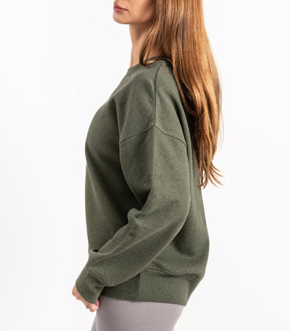 Bhumi Organic Cotton - Sweatshirt - New Arrival - Green Melange
