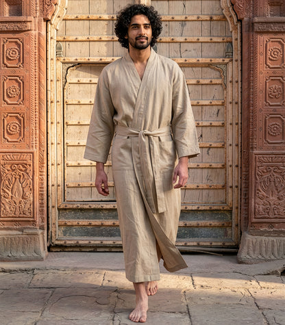Organic Linen Robe
