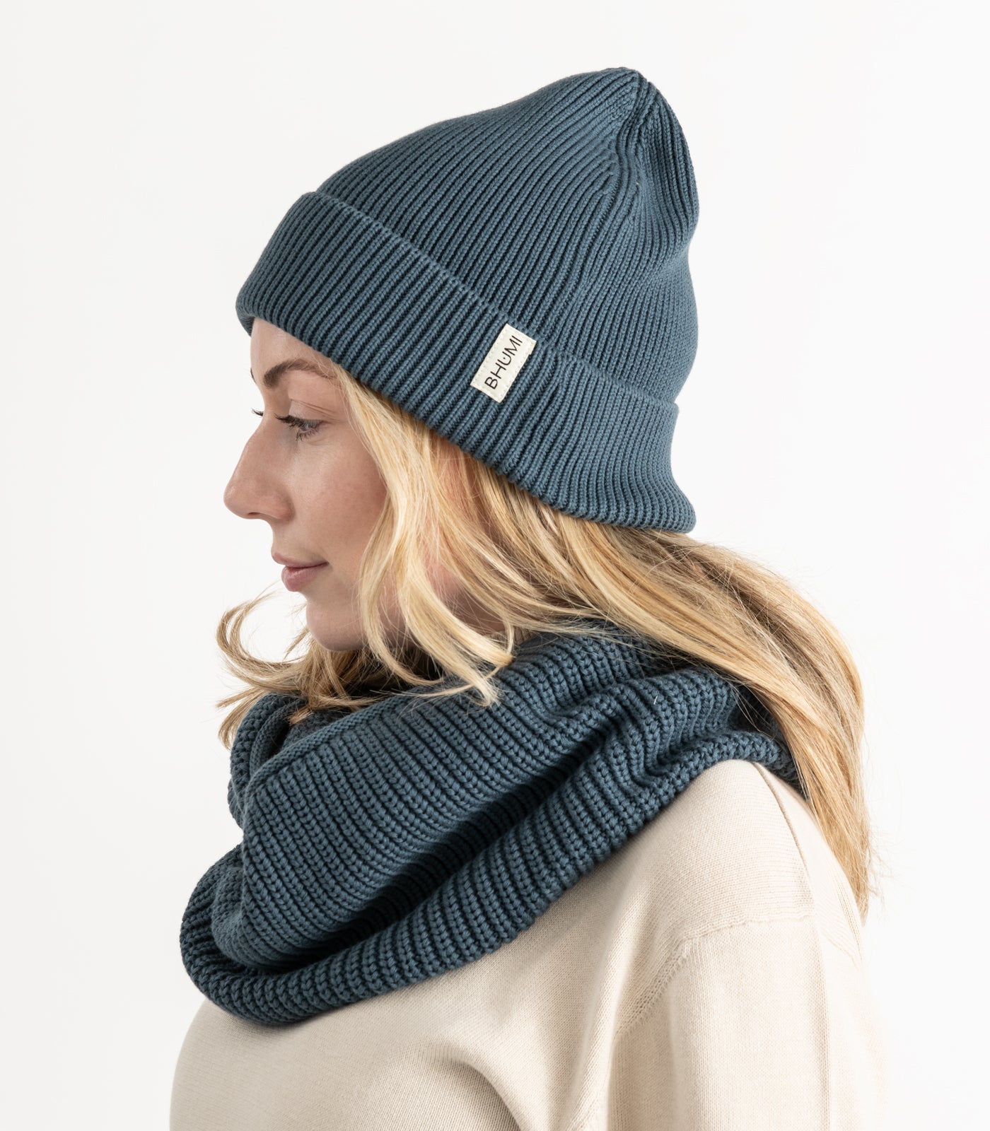 Bhumi Organic Cotton - Knit Beanie - Orion Blue