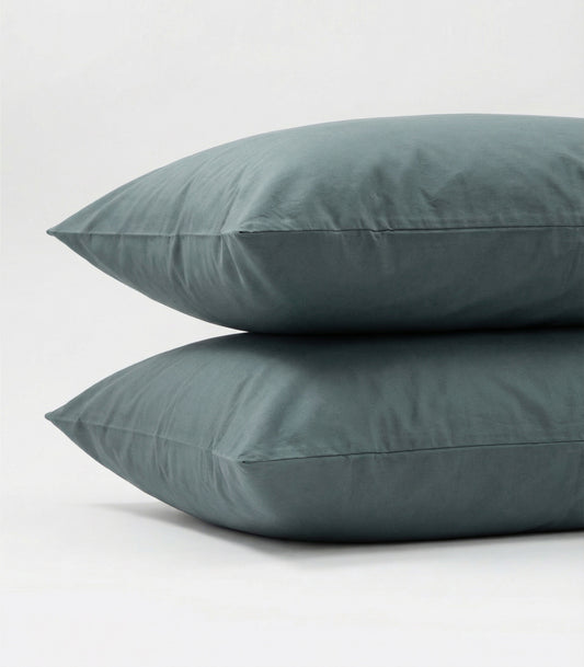 Percale Pillow Cases (Pair) - Limited Edition - Botanical Green