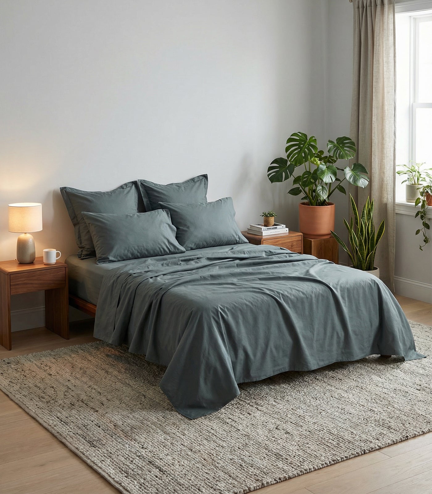 Percale Sheet Set - Limited Edition - Botanical Green