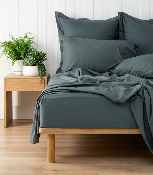Percale Sheet Set - Limited Edition - Botanical Green