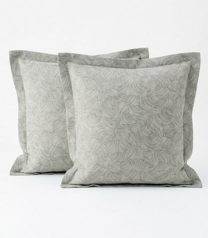 European - Percale Pillow Cases (Pair) - Limited Edition - Moss