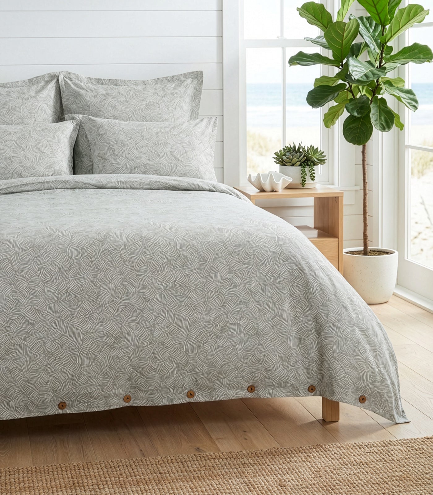Percale Quilt Cover Set - Limited Edition - Moss