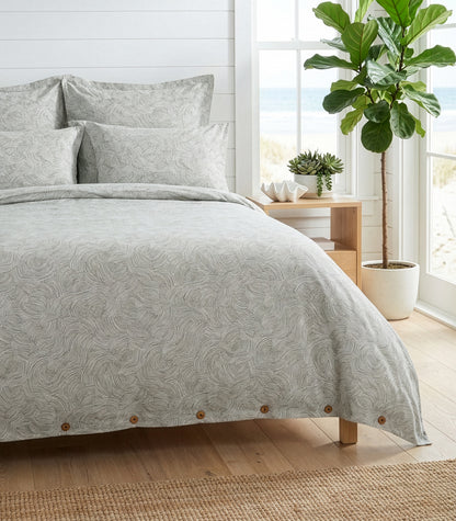 Percale Quilt Cover Set - Limited Edition - Moss