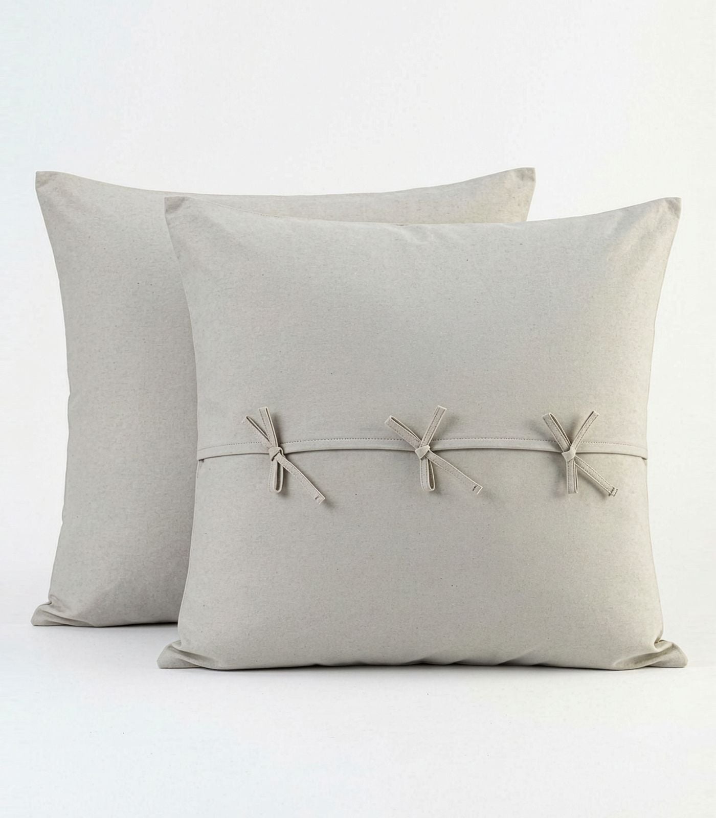 European Percale Pillow Cases - Light Grey