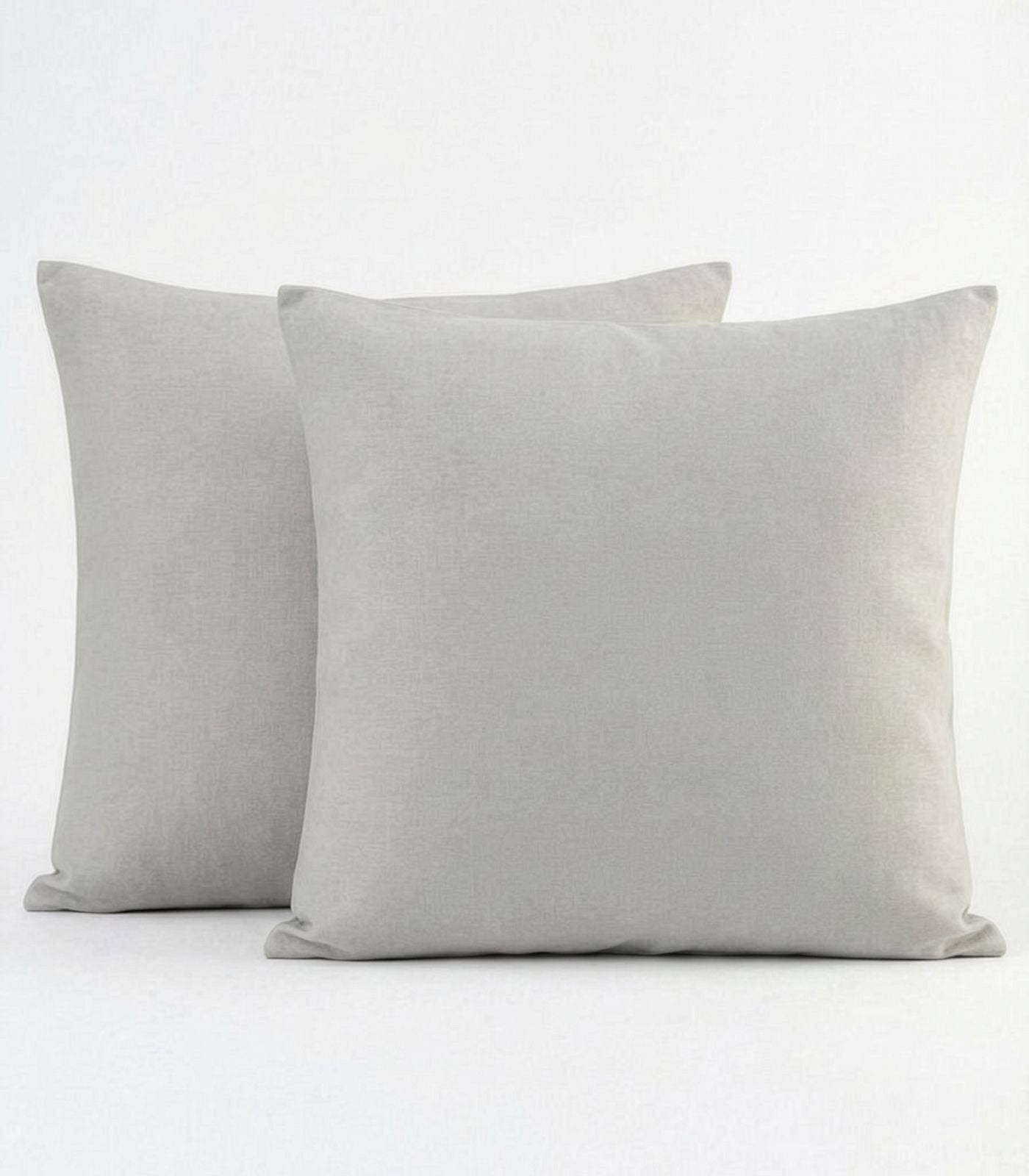 European Percale Pillow Cases - Light Grey