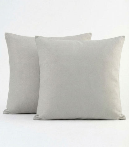 European Percale Pillow Cases - Light Grey
