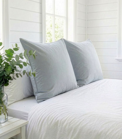 European Percale Pillow Cases - Sky Blue