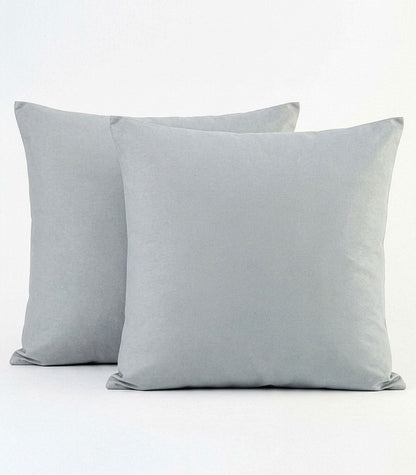 European Percale Pillow Cases - Sky Blue