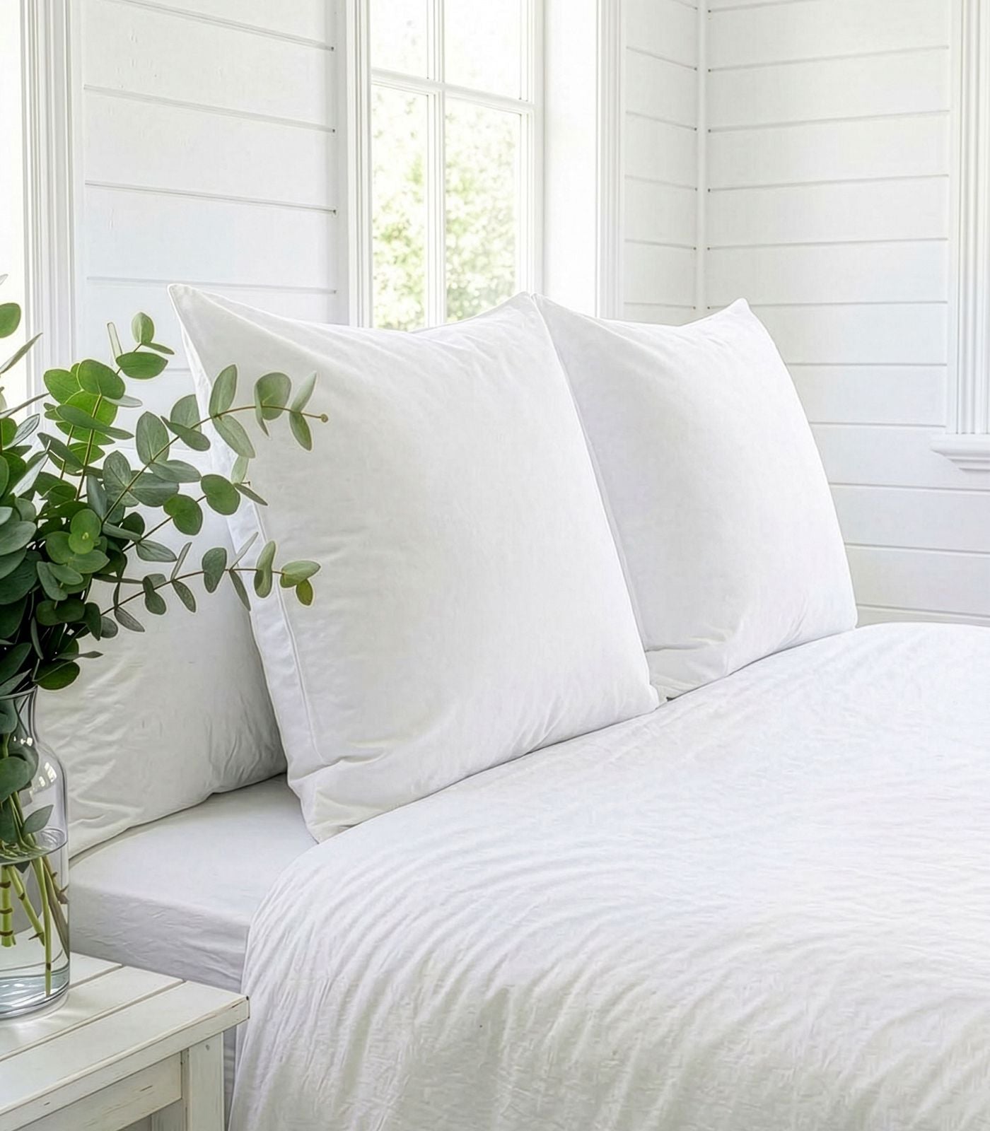 European Percale Pillow Cases - White