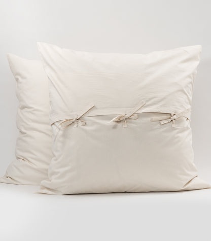 European Percale Pillow Cases - Natural