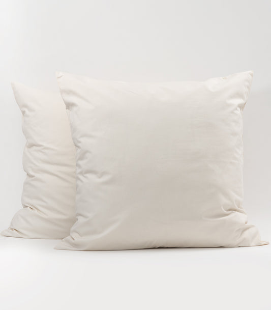 European Percale Pillow Cases - Natural
