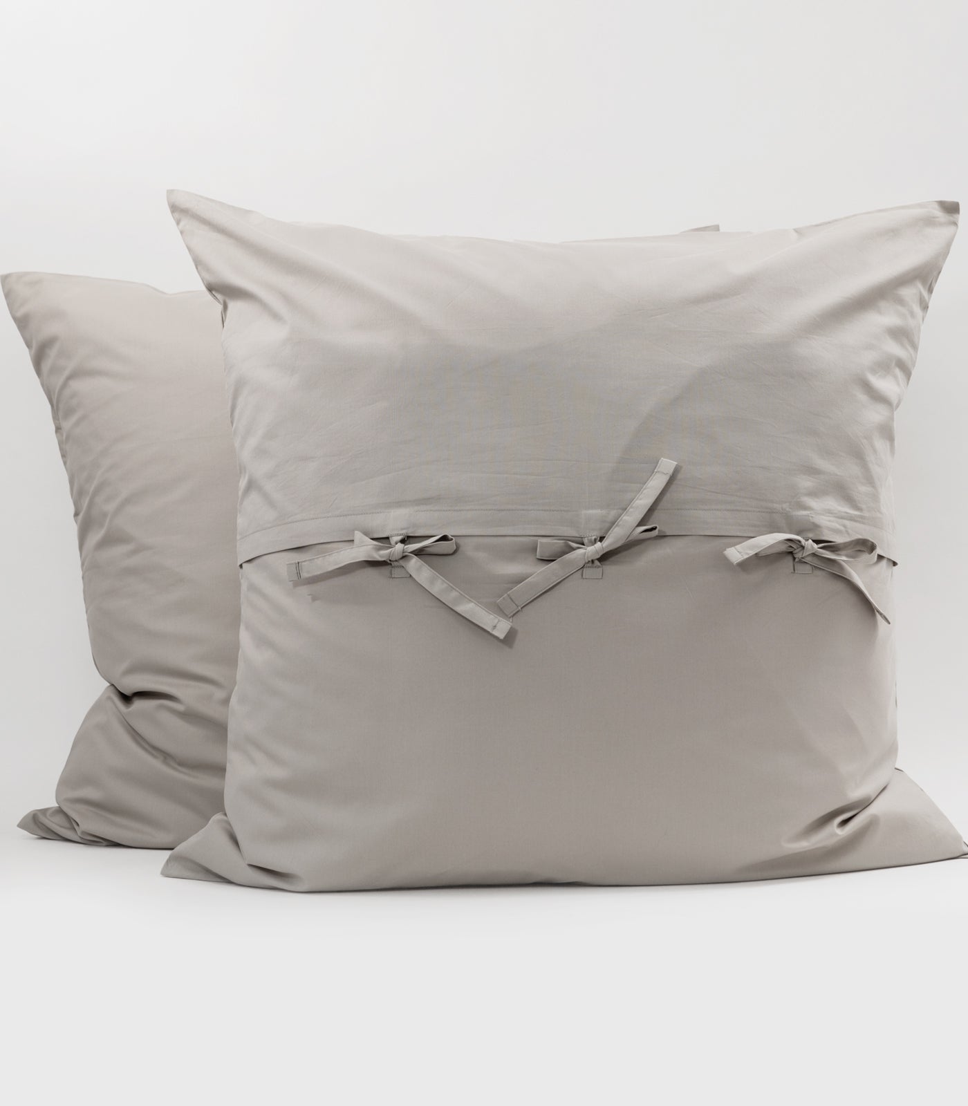 European Percale Pillow Cases - Pewter