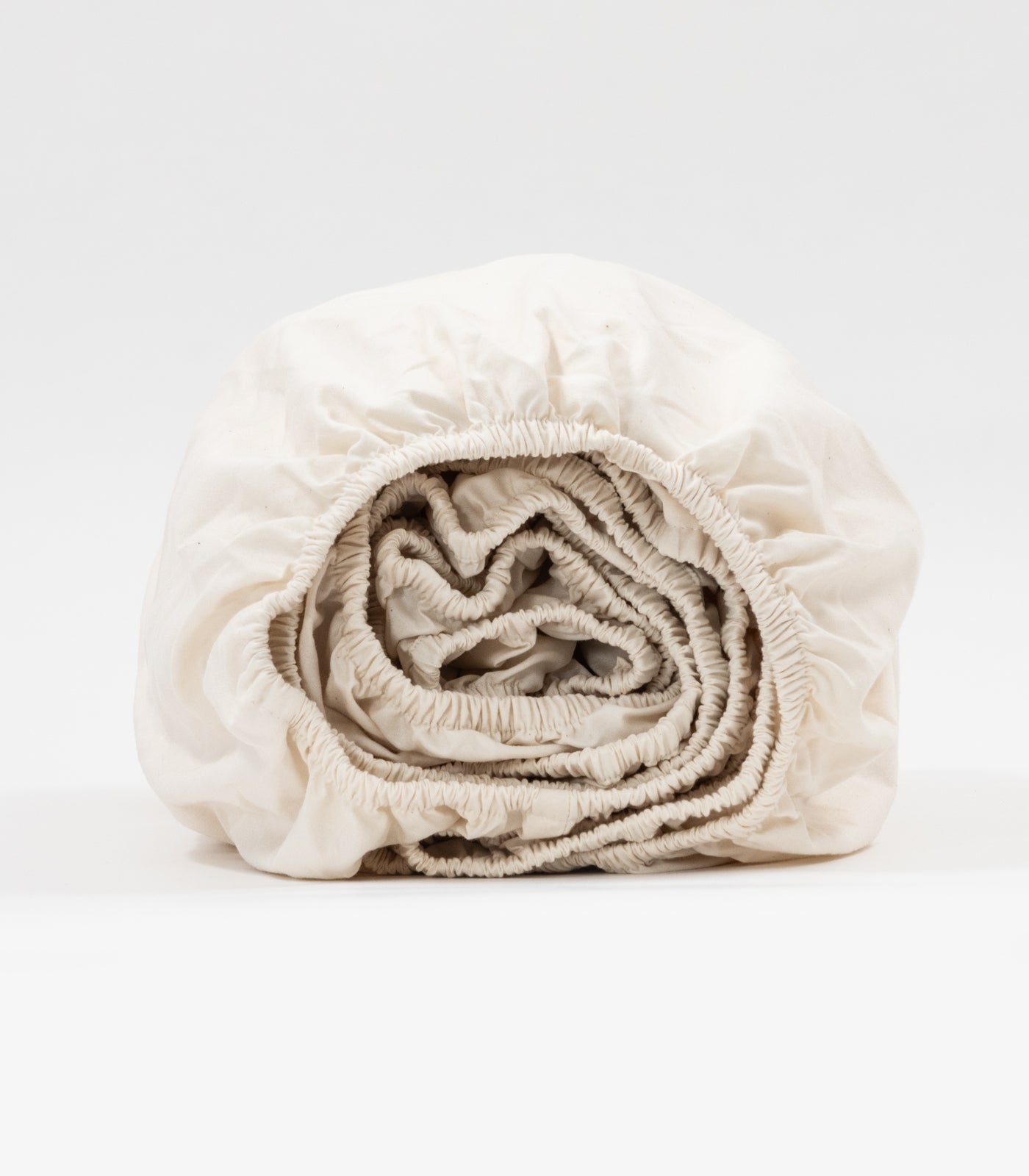 Percale Fitted Sheet - Natural