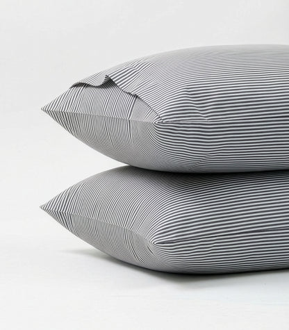 Percale Pillow Cases (Pair) - Limited Edition - Oxford Stripe