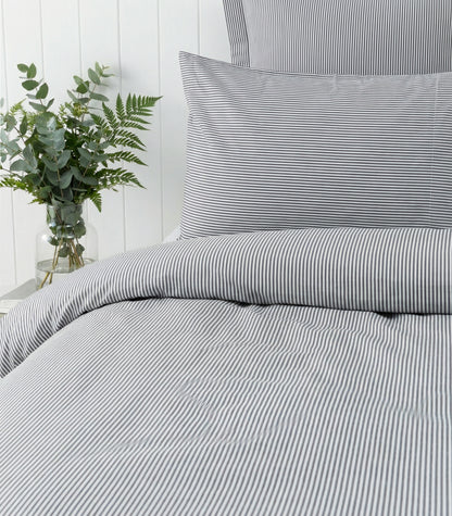 Percale Quilt Cover Set - Limited Edition - Oxford Stripe