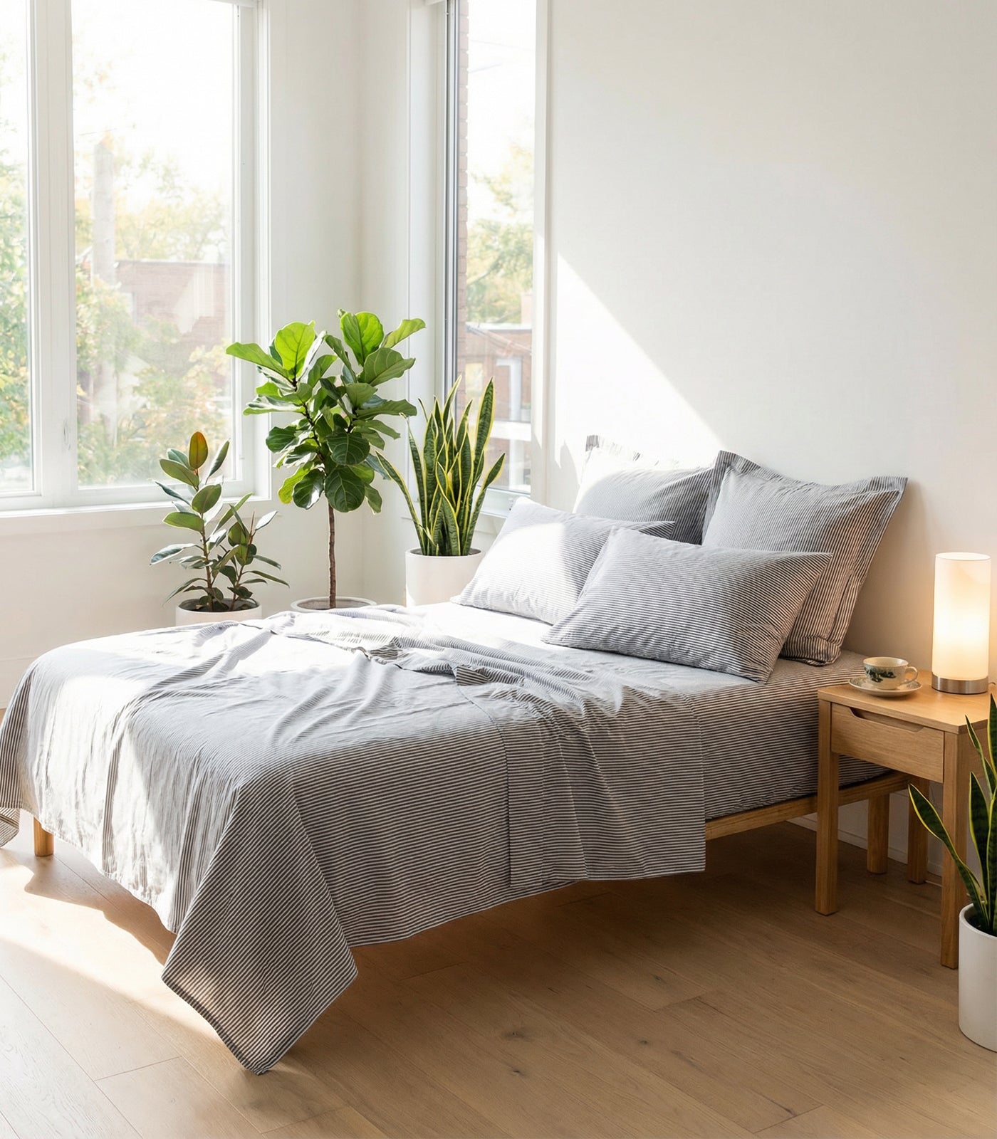 Percale Sheet Set - Limited Edition - Oxford Stripe