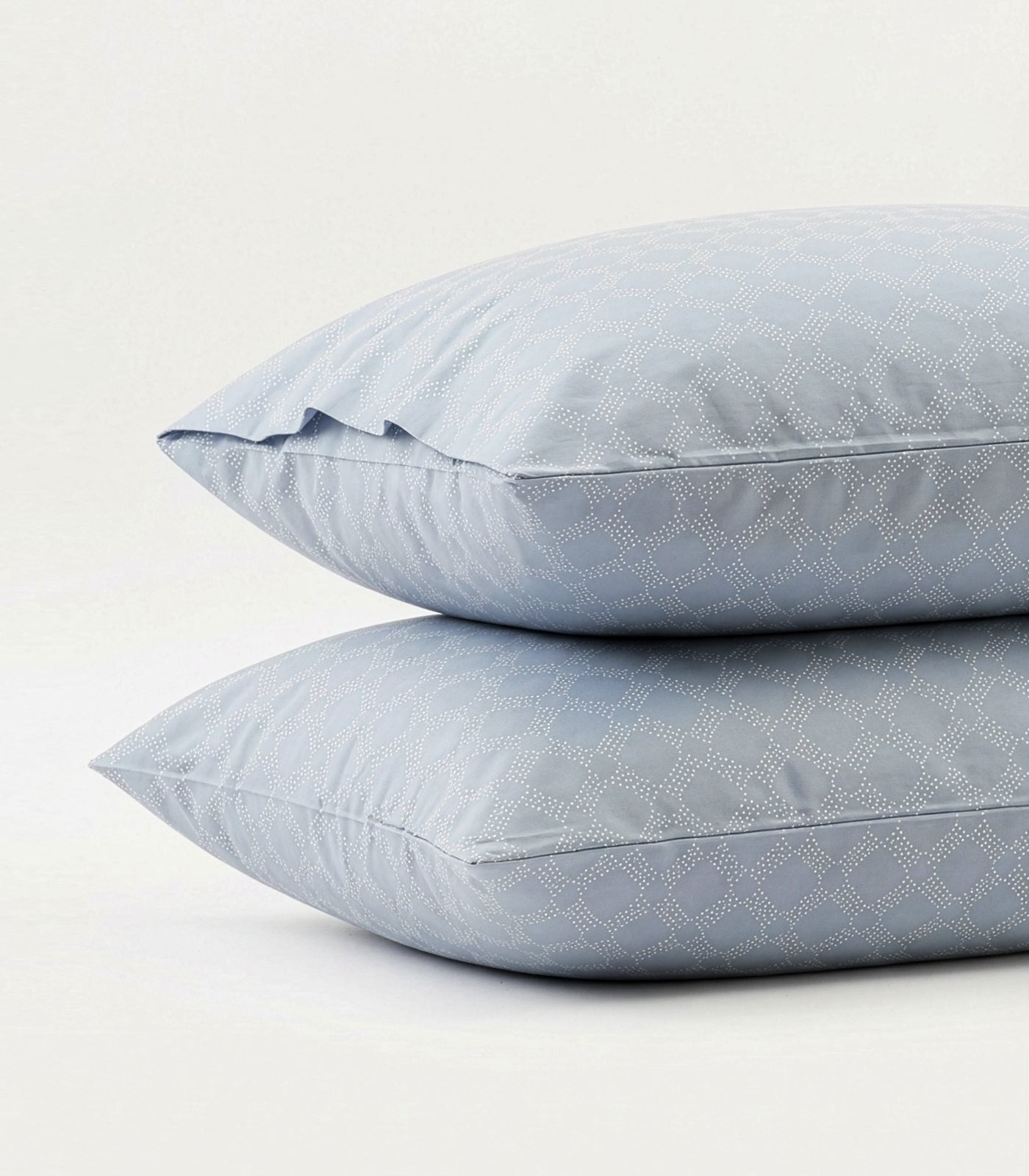 Percale Pillow Cases (Pair) - Limited Edition - Large Dot Blue
