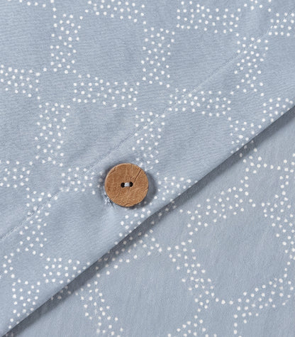 Percale Quilt Cover Set - Limited Edition - Large Dot Blue