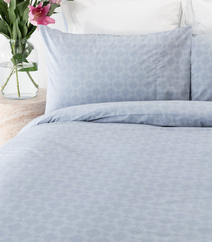 Percale Quilt Cover Set - Limited Edition - Large Dot Blue