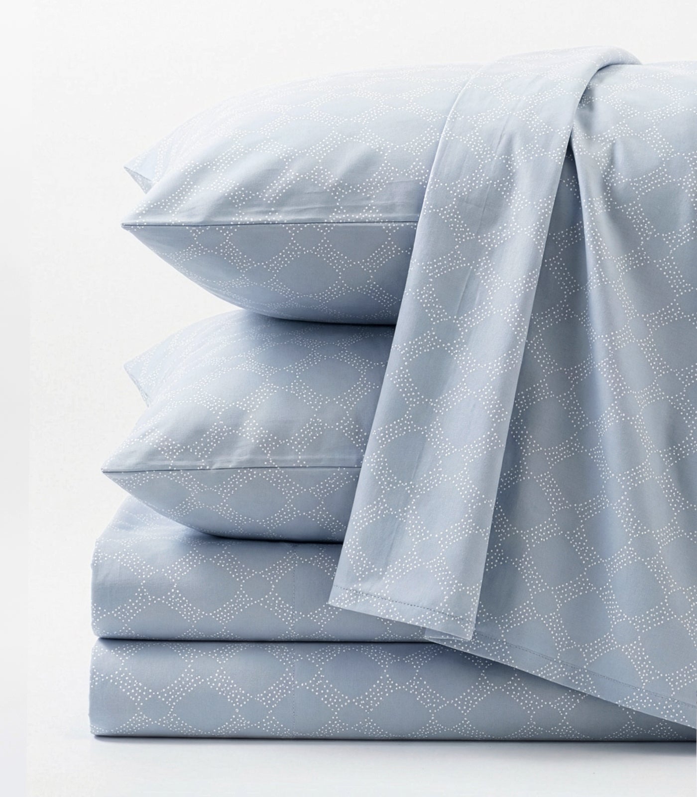 Percale Sheet Set - Limited Edition - Large Dot Blue