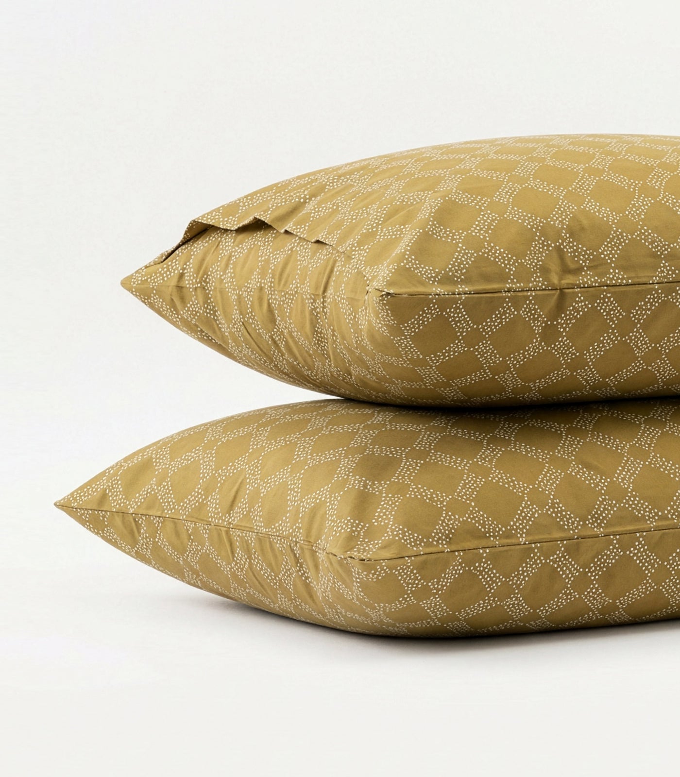 Percale Pillow Cases (Pair) - Limited Edition - Large Dot Pine