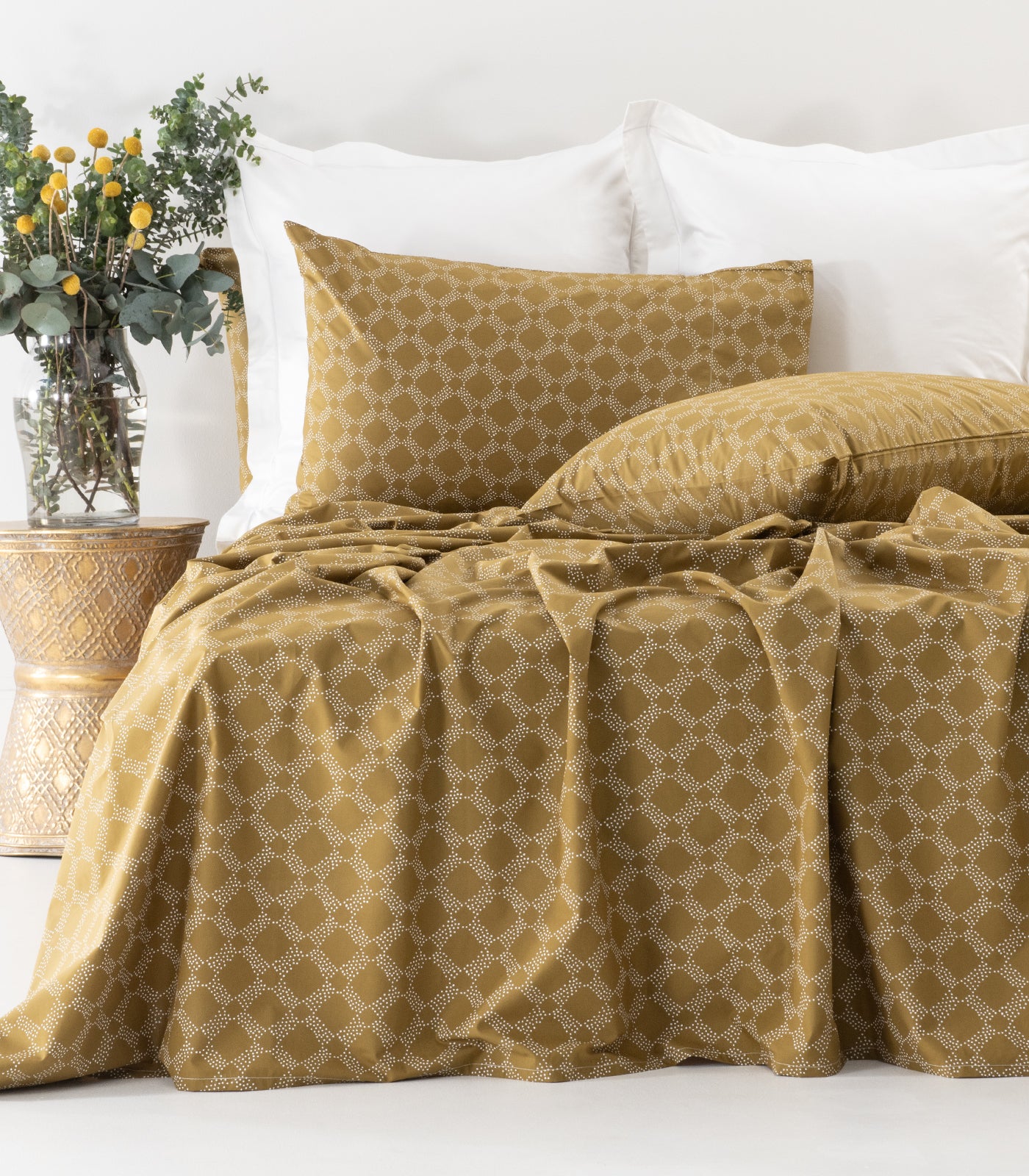 Percale Sheet Set - Limited Edition - Large Dot Pine