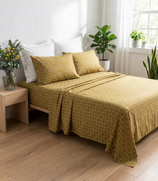 Percale Sheet Set - Limited Edition - Large Dot Pine