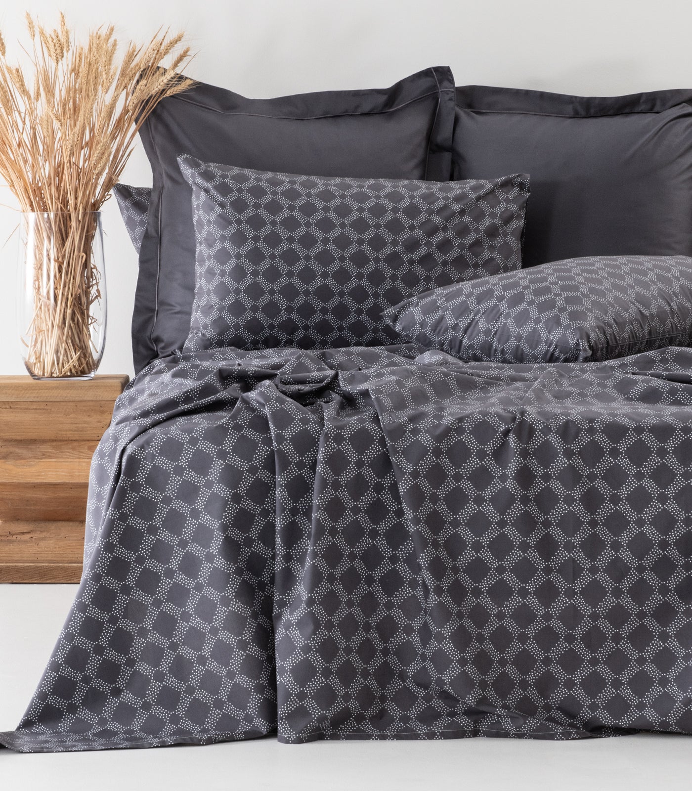 Percale Sheet Set - Limited Edition - Large Dot Slate