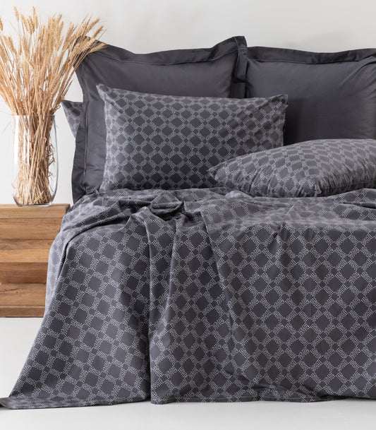 Percale Sheet Set - Limited Edition - Large Dot Slate
