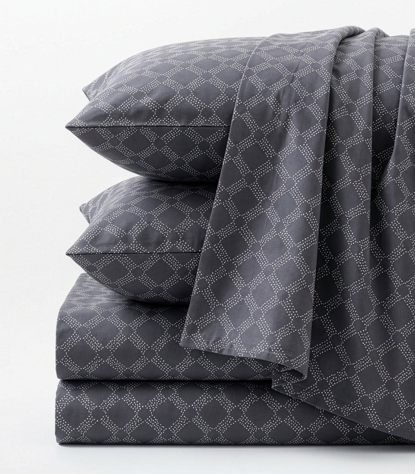 Percale Sheet Set - Limited Edition - Large Dot Slate
